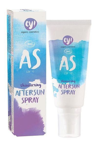 Eco Cosmetics After sun spray, ey! Eco Cosmetics, with SPF 10 and gold particles, 100 ml
