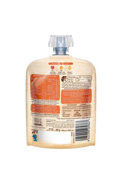 Cerelac Nestle Apple & Apricot Puree From 6 Months 90 G , No Added Sugar, Healthy Baby Food