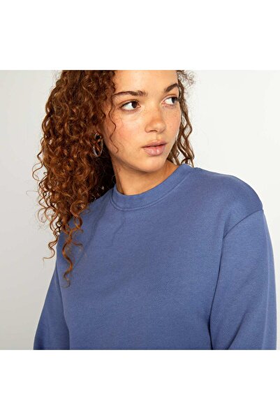 KIABI Cropped round-neck T-shirt BLUE
