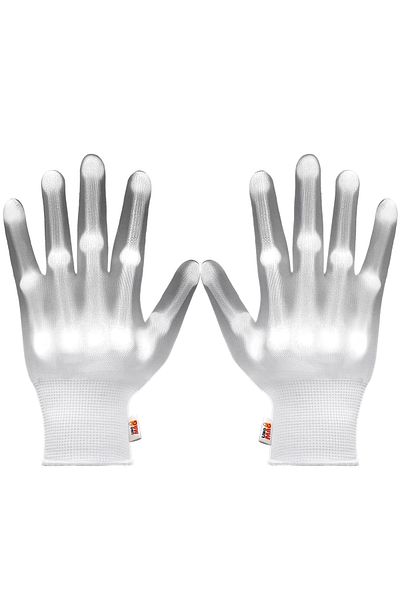 Linomag LED gloves for adults, Linomag®, 3 lighting modes, X-ray effect, White