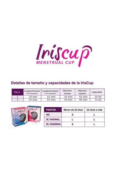 Irisana Cupa Menstruala L Roz - Silicon Medical Premium, Reutilizabila, 10 ani- Iriscup by Irisana
