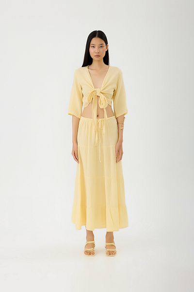SEVİLEN Tie-Up Skirt Set