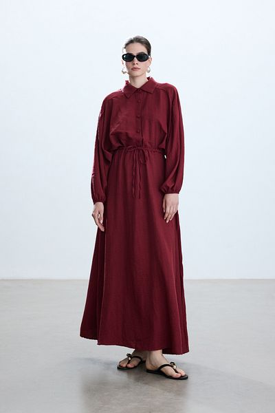 BE BLUE Cherry Waist Tie Dress