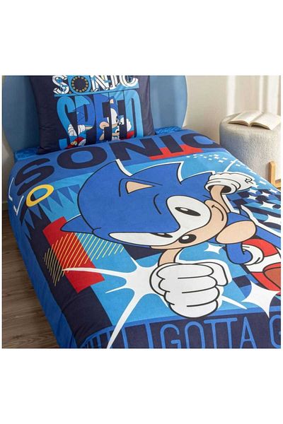 Taç Taç Licensed Super Sonic Classic Single Personal Duvet Cover Set