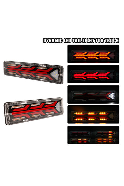 Choice3 زوج من مصابيح خلفية للشاحنات 12/24 فولت، مقاومة للماء والصدمات، مزودة...