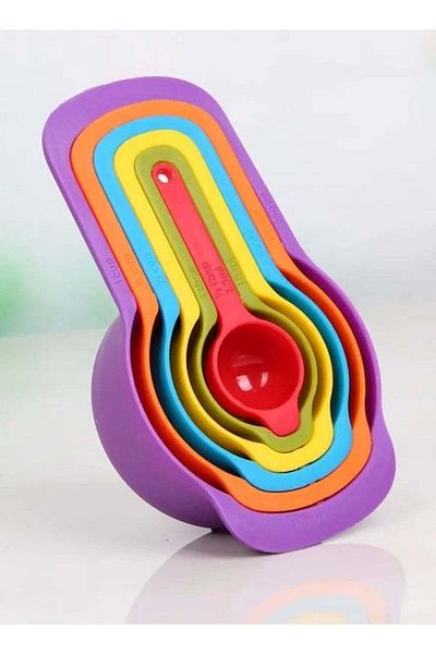 huitich Measuring Cup Food Grade For Baking And Cooking Set Of 6 Pieces Multicolour