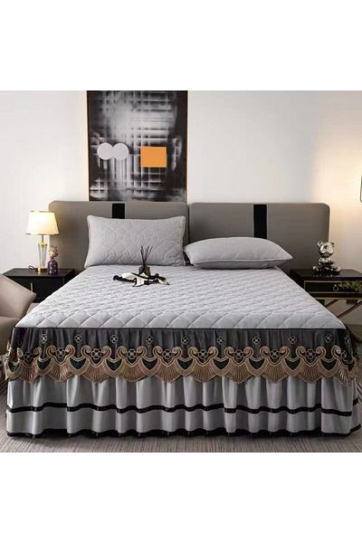 royal mark Luxury Satin Bed Sheet Set With 2 Pilow Cover
