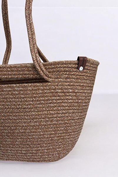 MaVaux Nova Wicker Look Shoulder Bag, Beach Bag