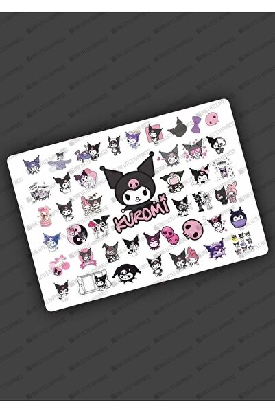 One Little Happiness Etichetă autocolantă Kuromi, o singură pagină, 43 de buc...