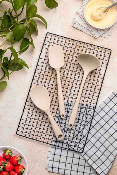 FH finehome Verano 3-Piece Silicone Set Cream