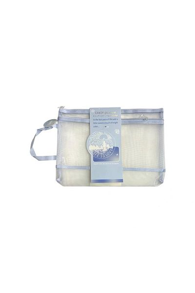 Odak Mw74201 Double Zippered Pastel Color Handle Mesh A4 Bag (Mesh File) - Single