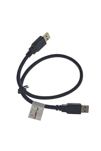 Lanberg USB 3.0 male to USB 3.0 male cable, Lanberg 42777, length 50 cm, black