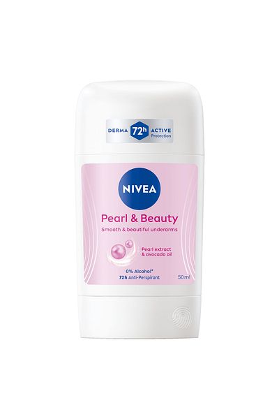 NIVEA NIVEA Pearl & Beauty Antiperspirant Deodorant for Women 48H Active, Stick 50ml
