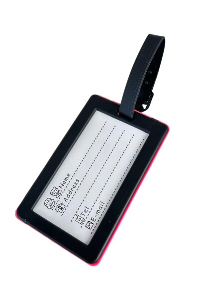 TAKIŞTIR Pink Color Suitcase Card Holder with Text Detail