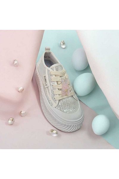 GAMELU Women's Knitwear Mesh Glitter Memory Foam Casual Sneaker Shoes