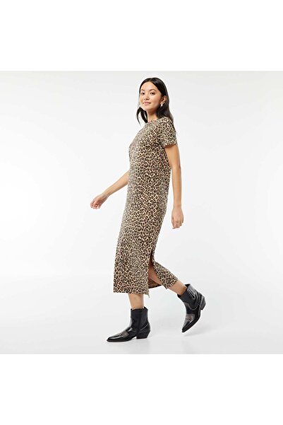 KIABI Long T-shirt dress BEIGE