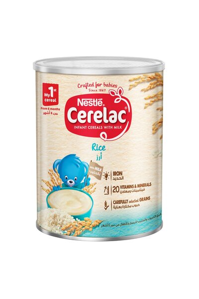 Cerelac Nestle Cerelac Infant Cereals With Iron + Rice From 6 Months 400 g