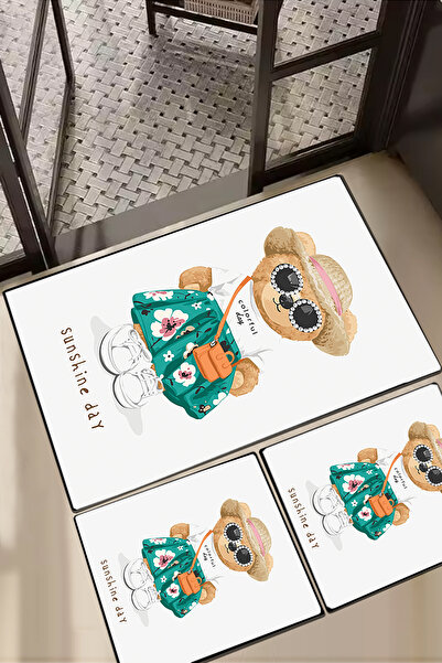 Iromika Home مجموعة دولتشي أورسو مكونة من 3 سجادة حمام Djt