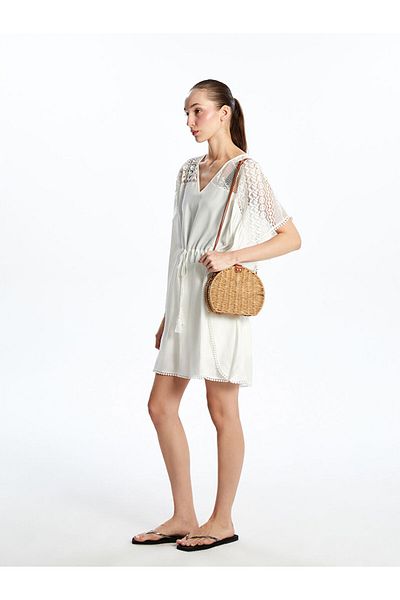 LC Waikiki New Season Women's Straw Shoulder Bag - S5Cr03Z8