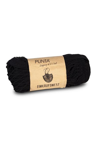 Punta shopping bag, F10396, 38 x 32 cm, mesh type, Black