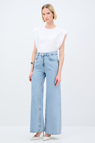 adL Bol Paça Denim Pantolon