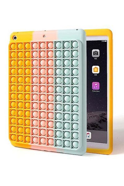 Generic Pop It Phone Case for IPAD 10.2 Stress Reliever Push Pop Bubble Fidget Toy Cover, Cute Funny Soft Si