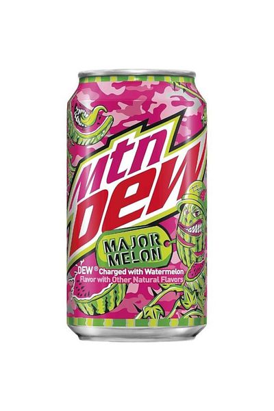 Pepsi Carbonated Drink, Mtn Dew Major Melon USA, 355ml