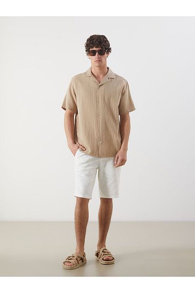 LC Waikiki Ανδρικό πουκάμισο με κοντό μανίκι New Season Standard Fit - S5FB74Z8