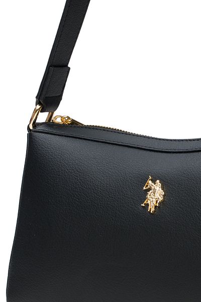 U.S. Polo Assn. Geantă neagră de umăr pentru femei Us25582