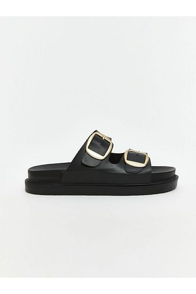 LC Waikiki New Season Leather Look Women's Slippers - S5Jh42Z8