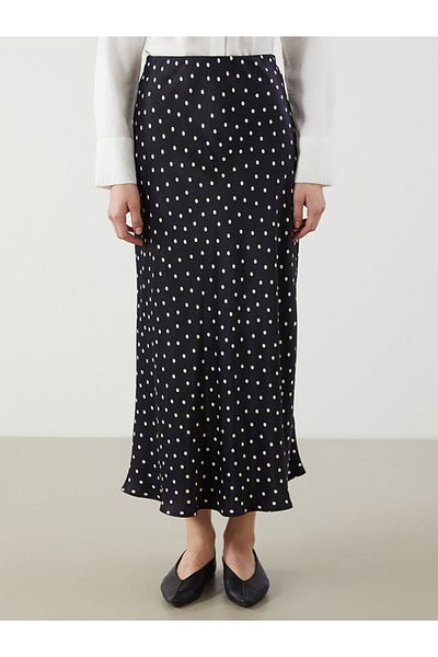 LC Waikiki New Season Polka Dot Satin Women's Skirt - S5M566Z8