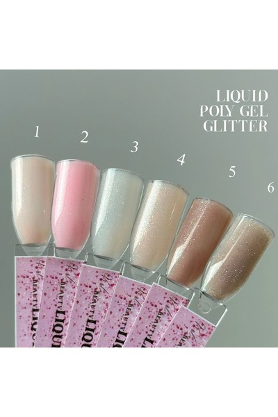 VIOLA BEAUTY Liquit Poly Gel GLITTER - Akışkan Formül YENİ SERİ 13 ml Şişeler...