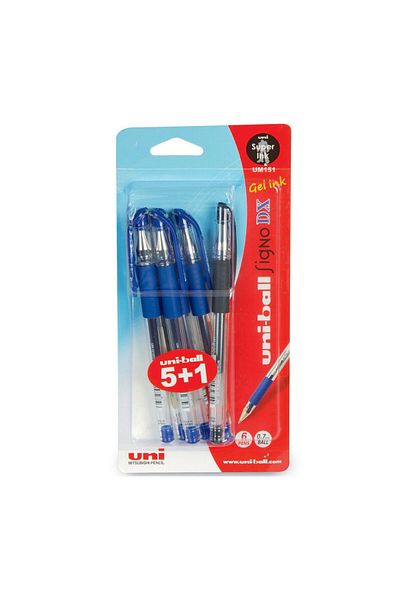 UNİ-BALL Uni-Ball Signo DX Gel Pen UM-151 6's