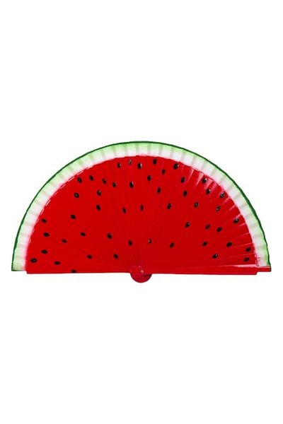 OEM Fan with watermelon print, Maison du Paradis, 23 cm