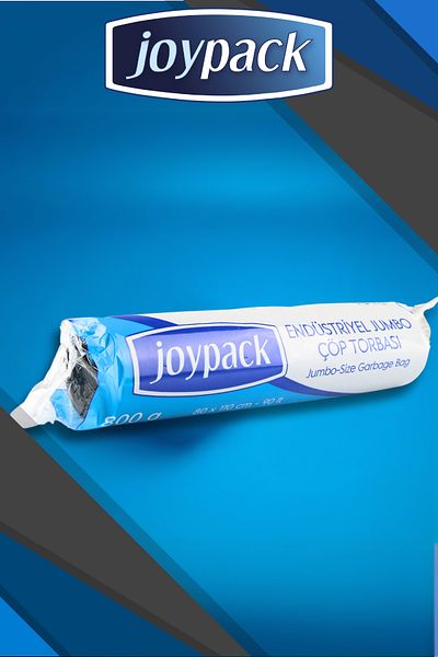 Joypack Industrial Jumbo Garbage Bag Roll Head 10 Pieces, 10 Rolls - 800Gr 80X110 cm 90 Lt