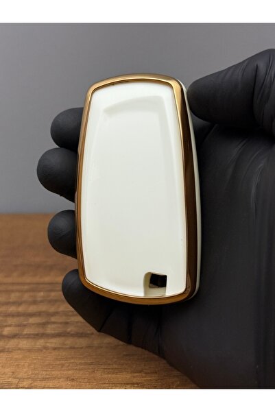 Mavi Keys Husă de protecție pentru chei din silicon cu 4 butoane compatibilă cu Smart BMW F30, F32, F10, F20 – Nano – Culoare albă