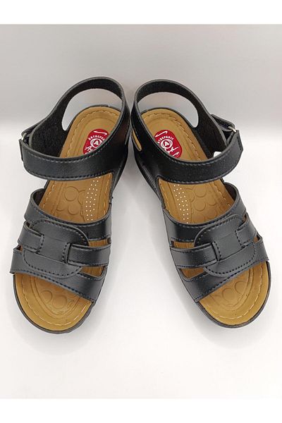 Bukond Daily Women's Velcro Strap Sandals Soft Comfortable Orthopedic