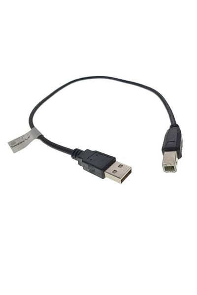Lanberg Cablu USB 2.0 pentru imprimanta, Lanberg 42867, lungime 50cm, USB-A tata la USB-B tata, negru