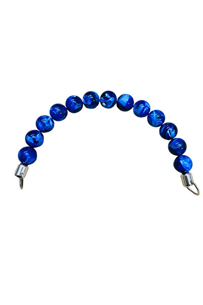 EleganTShoP Mâner de geantă cu mărgele acrilice 20 cm FR7