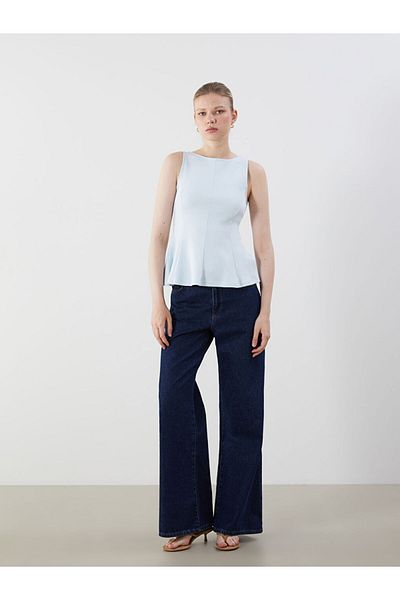LC Waikiki Bluză peplum cu decolteu barcă de sezon nou - S5OR43Z8
