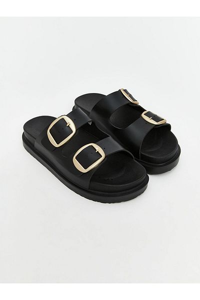 LC Waikiki New Season Leather Look Women's Slippers - S5Jh42Z8