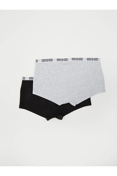 LC Waikiki Young Gray Printed Boxer 2-Pack