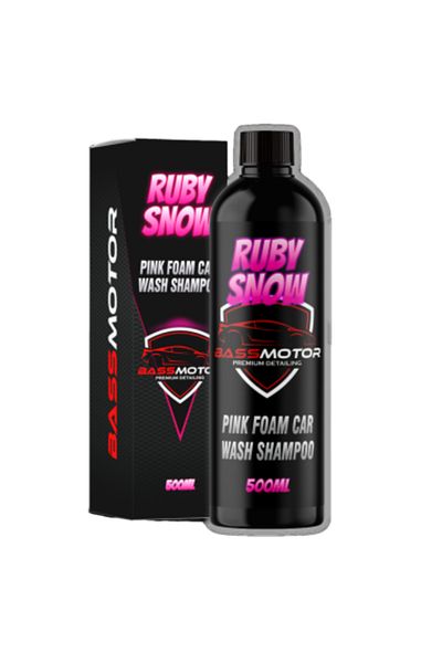 Bass Motor Șampon auto roz super concentrat Bass Motor Ruby Snow, 500ml