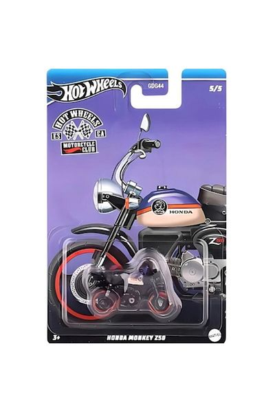 HOT WHEELS Motocicleta metalica Hot Wheels, Motorcycle Club, Honda Monkey Z50, 1:64, Negru