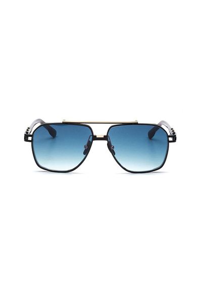 Cortigiani Crtg Spell I C1 59 Men's Pilot Black Metal Sunglasses