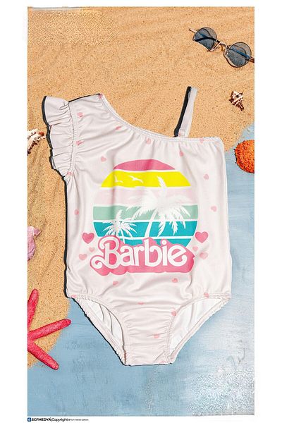 MİLAYS LİFE HOME COLLECTİON Milays Baby Kids Girl's Colorful Swimsuit