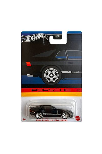 HOT WHEELS Metallic Toy Car Hot Wheels 2024, 1989 Porsche 944 Turbo, 1:64, Black
