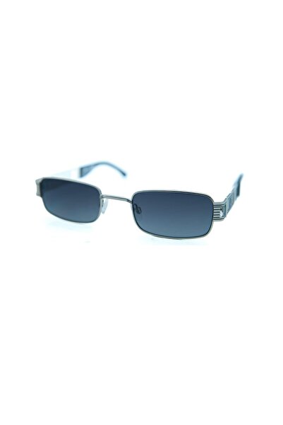 Flirt Fl 967 740g 51 Unisex Rectangle Gray Metal Sunglasses