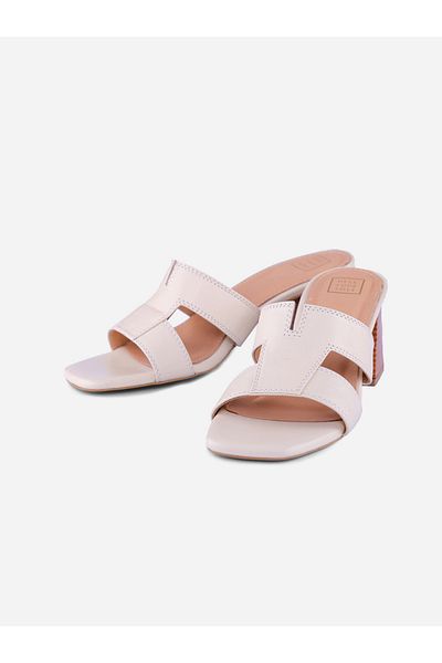 Heel Your Sole By Styli Women Plain Leather Block Heel Sandals