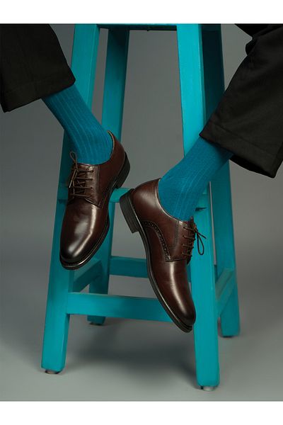 Heel Your Sole By Styli Solid Almond Toe Derby Shoes